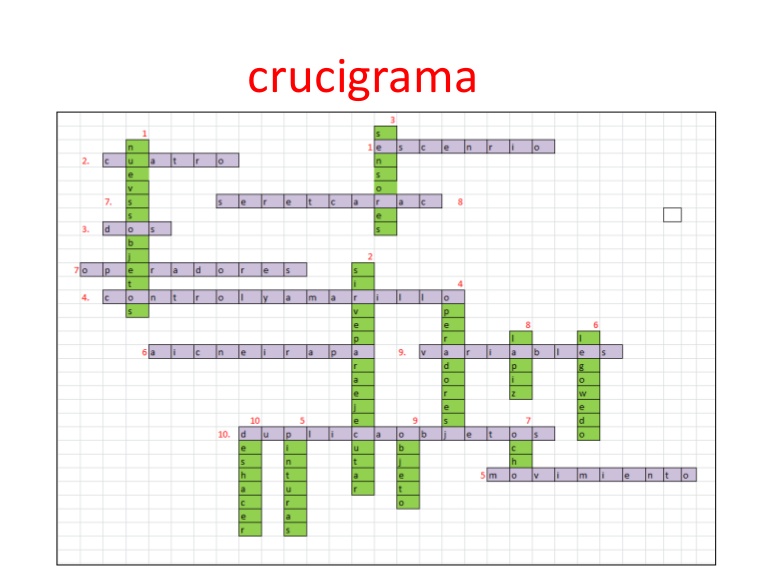 Crucigrama