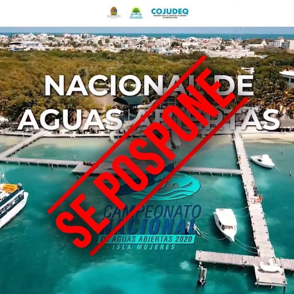 POSPONEN CAMPEONATO NACIONAL Y SELECTIVO MEXICANO DE AGUAS ABIERTAS "PREOLÍMPICO TOKIO 2020"