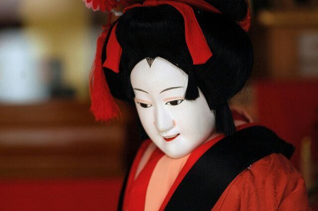 puppet geisha doll
