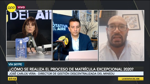 Ministerio de Educación: 10 mil vacantes asignadas a colegios públicos fueron rechazadas