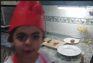 Receta de cocina en video.