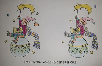 Noa. Encuentra las 8 diferencias.