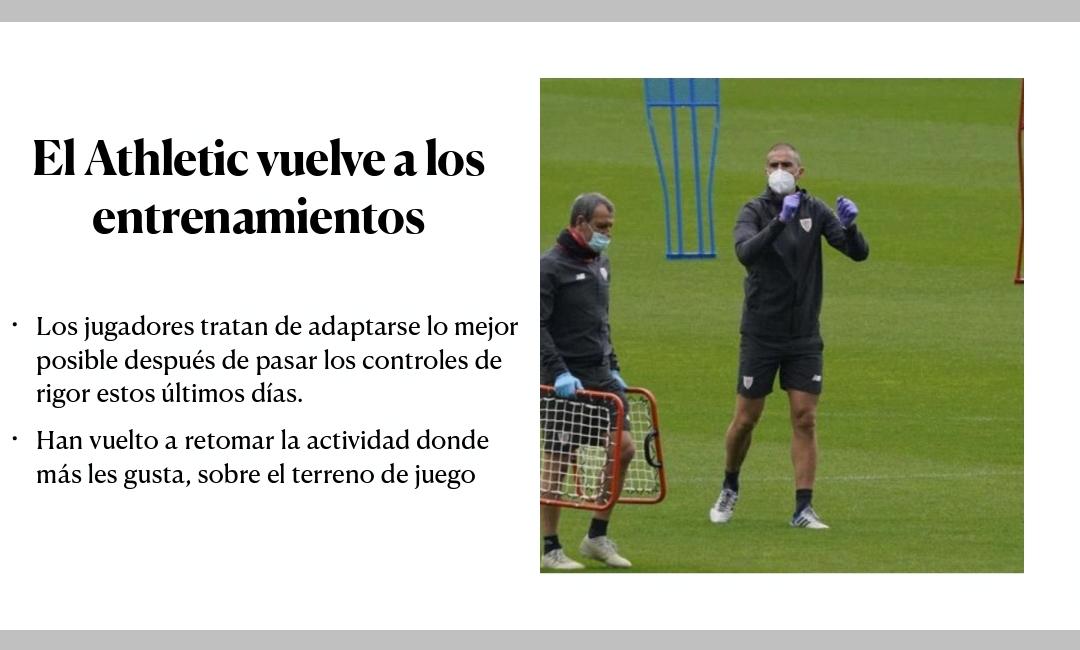 El Athletic vuelve a los entrenamientos.