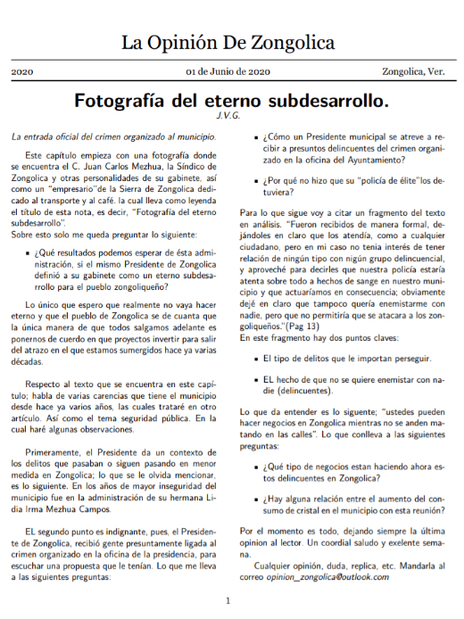 Fotografía del eterno subdesarrollo.