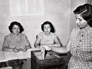 ¡¡El derecho al voto a la mujer