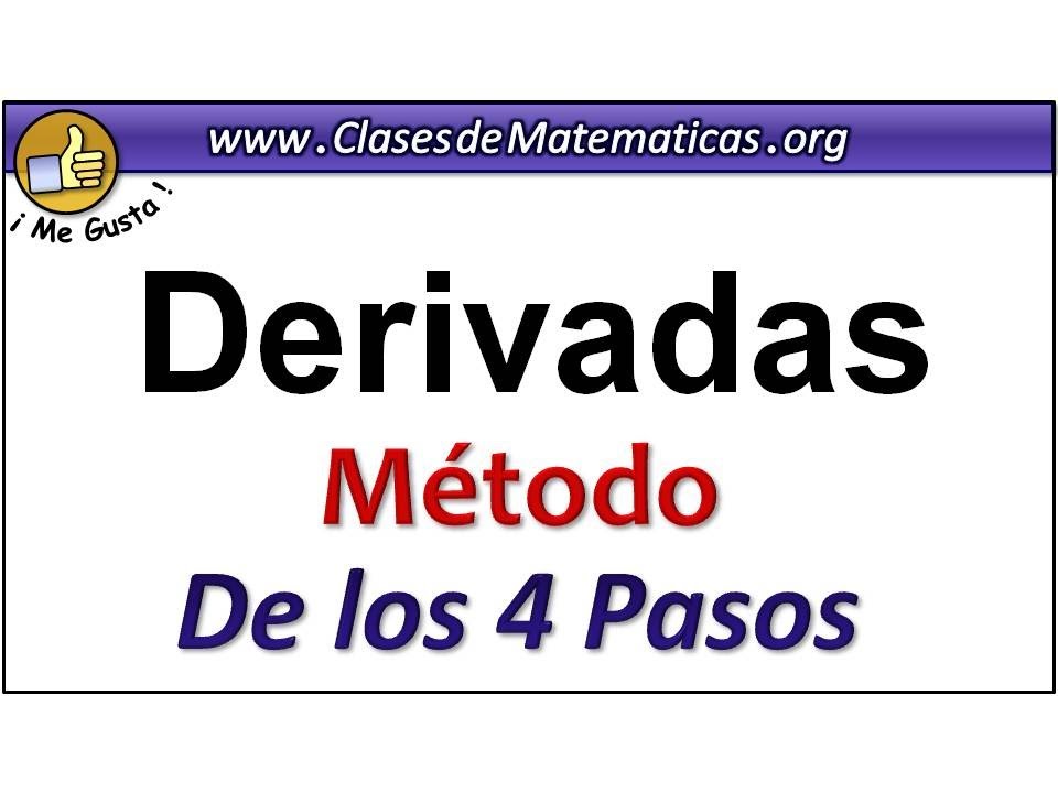 Pasos para resolver una derivada