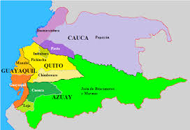 Las regiones del Ecuador en 1830