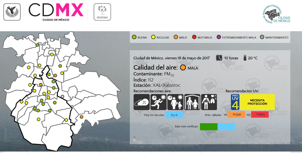 La contaminación ahoga a la CDMX; la contingencia ambiental permanece activa por cuarto día