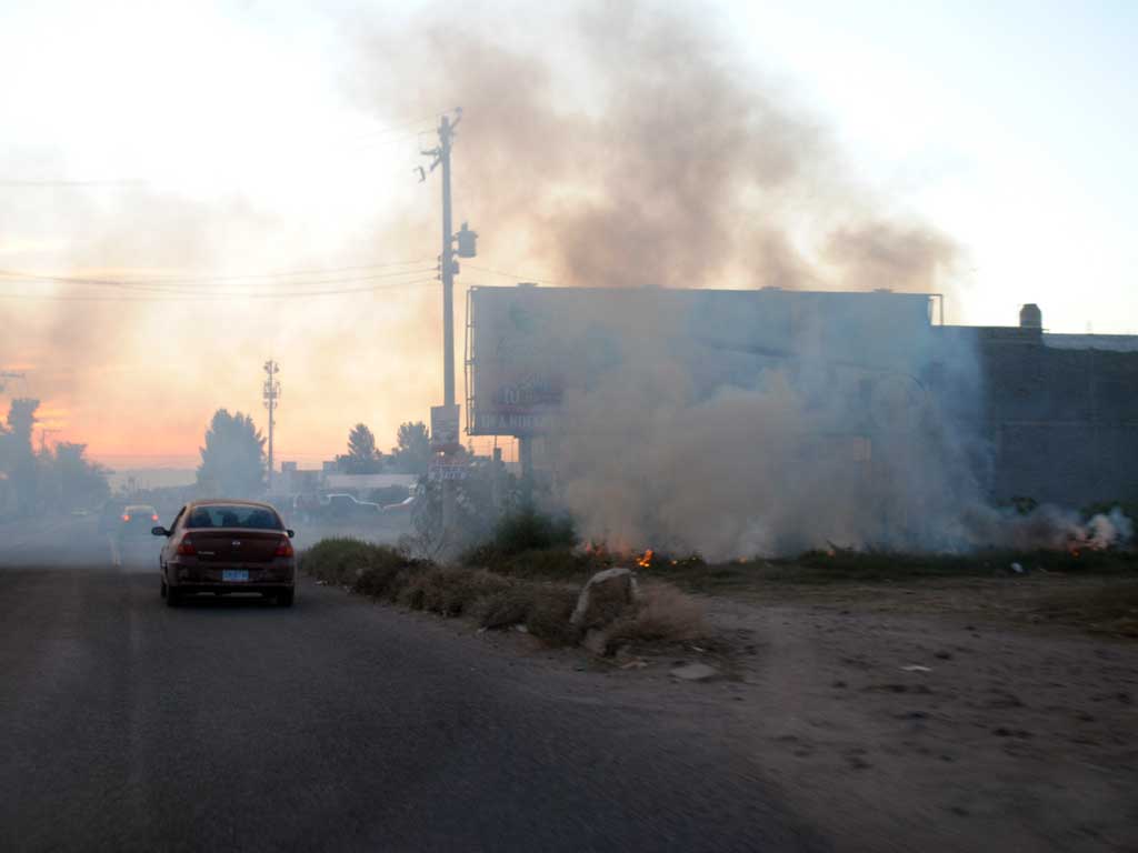 ¡Preocupante contaminación por incendios