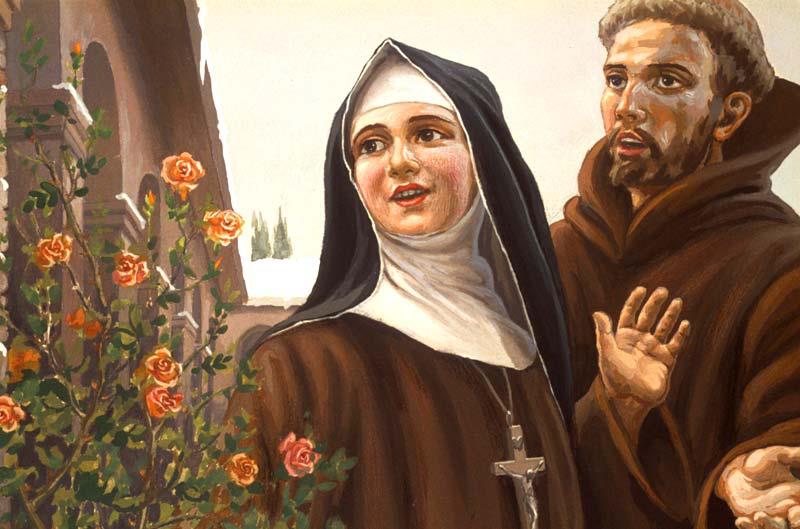 santa cñara de asis