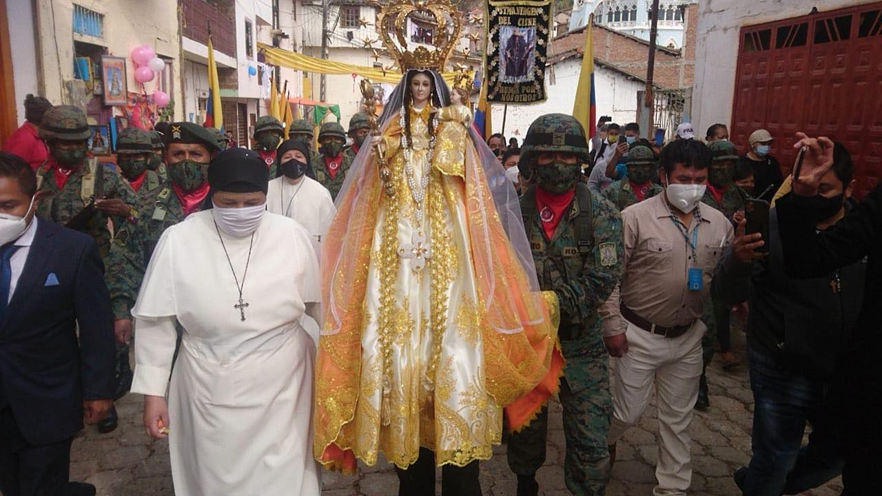 LAS FIESTAS DE LA VIRGEN DEL CISNE SE VIERON EN PLATAFORMAS DIGITALES.