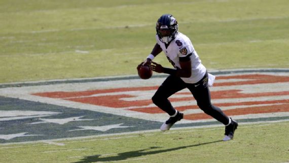 Lamar Jackson se pierde práctica con Ravens por lesión de rodilla