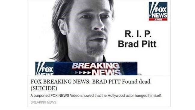 Brad pitt se suicida