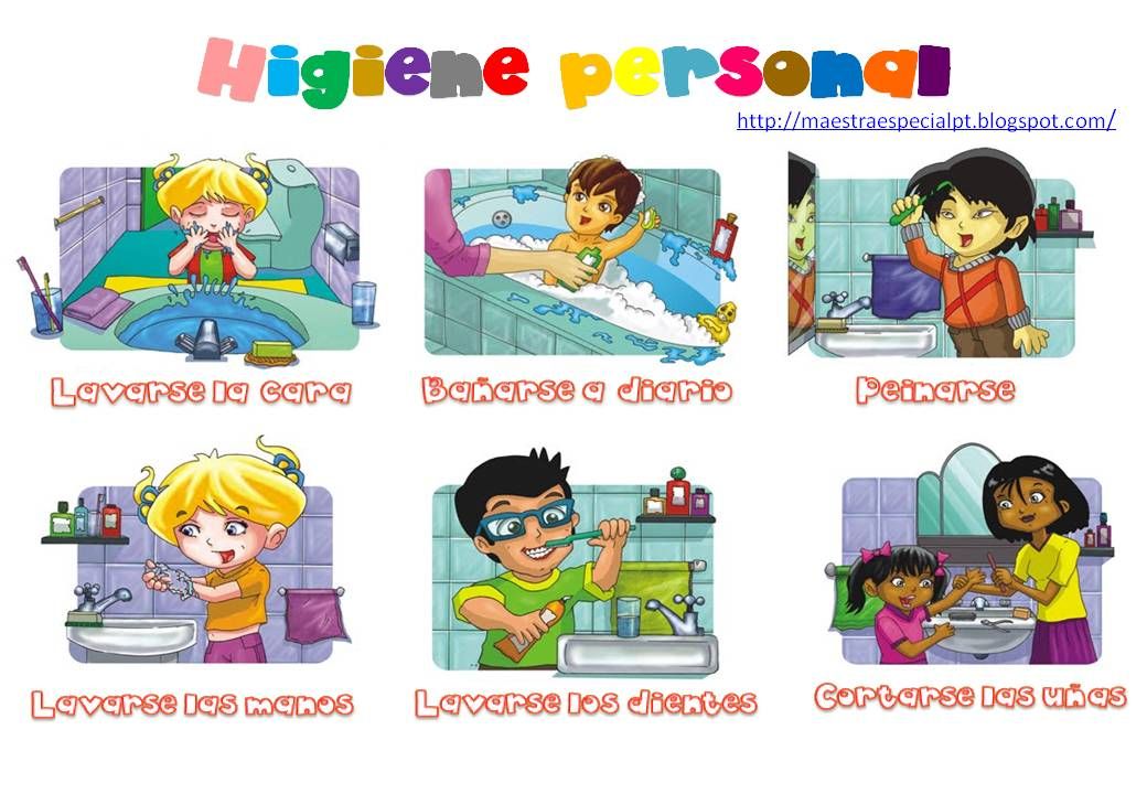 Hábitos de higiene corporal en niños de preescolar.