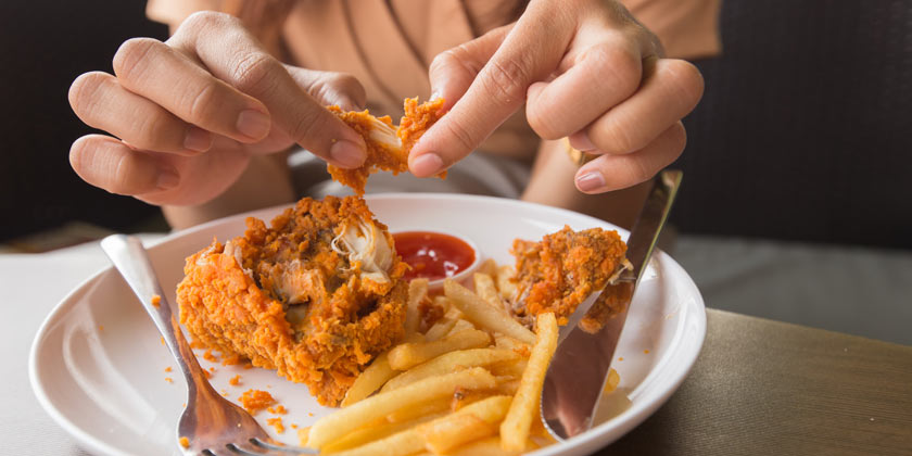 La gravedad de los alimentos fritos
