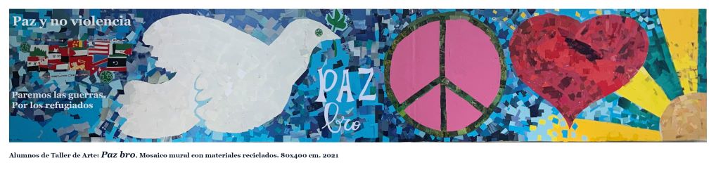 El alumnado del Taller de Arte exponen Paz bro