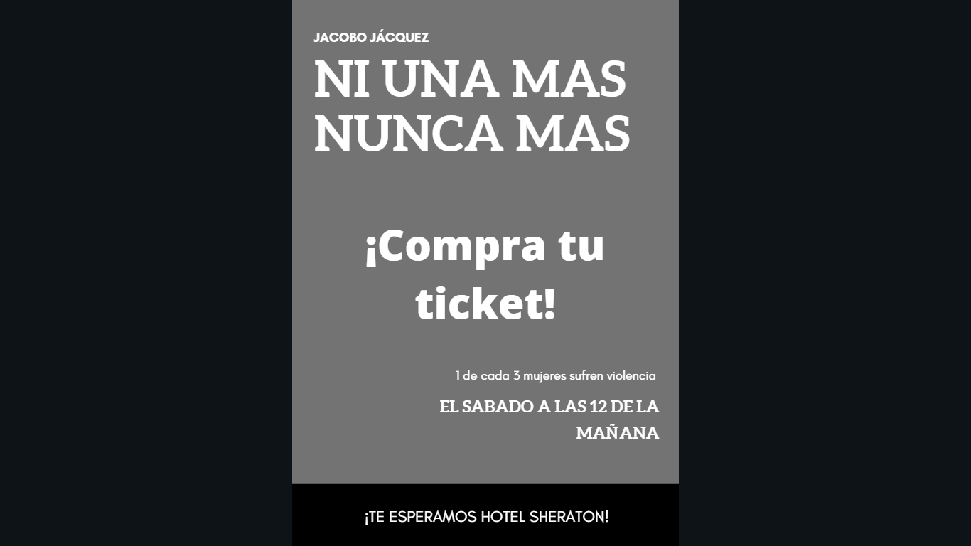 Ni una mas nunca mas