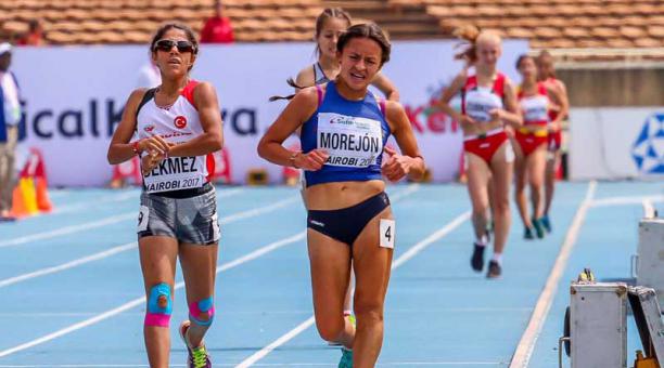 Ecuador tiene a su primera campeona mundial de marcha: Glenda Morejón.