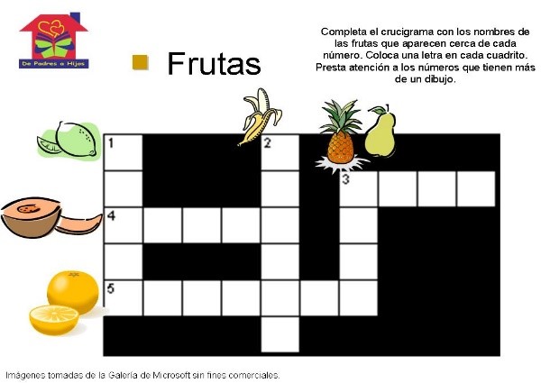 Crucigrama 3.