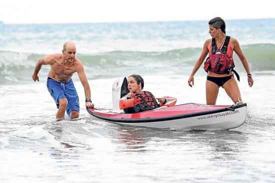Gaby sueña con cruzar la meta del Ironman.