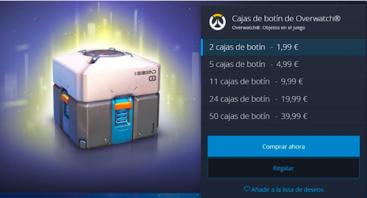 Loot Boxes o Cajas de Botín