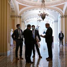 Senate passes Biden’s $1.9 trillion coronavirus relief bill after voting overnight on amendments, sends measure back to House.