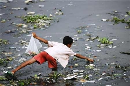 Rio contaminado 