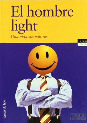 El autor describe al hombre light como un hombre que está continuamente muy bien informado, pero con poca educación humana.