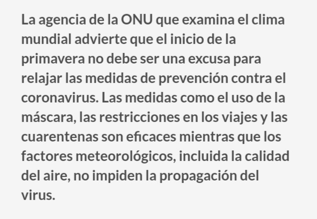 Ejemplo de noticia con texto.