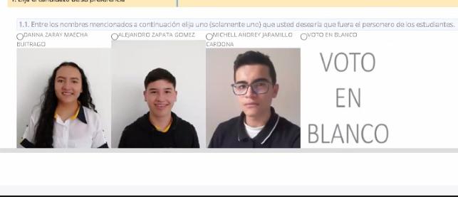CANDIDATOS PERSONERÌA ESTUDIANTIL