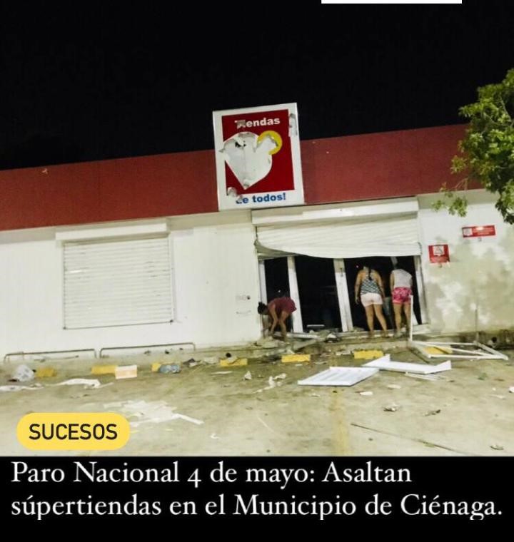 VANDALISMO EN CIENAGA MAGDALENA EN CIENaGA   