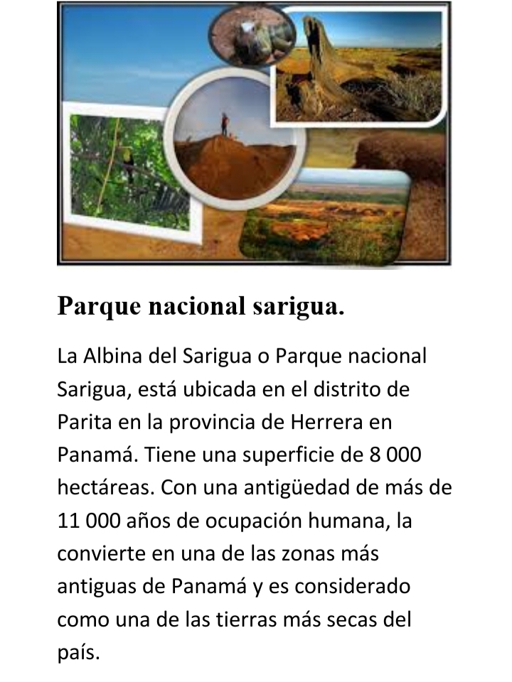 En El Parque Nacional Sarigua se puede apreciar una gran cantidad de cuarzo, restos de sal y rocas volcánicas.