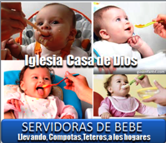 LLEGARON LAS SERVIDORAS DE BEBE