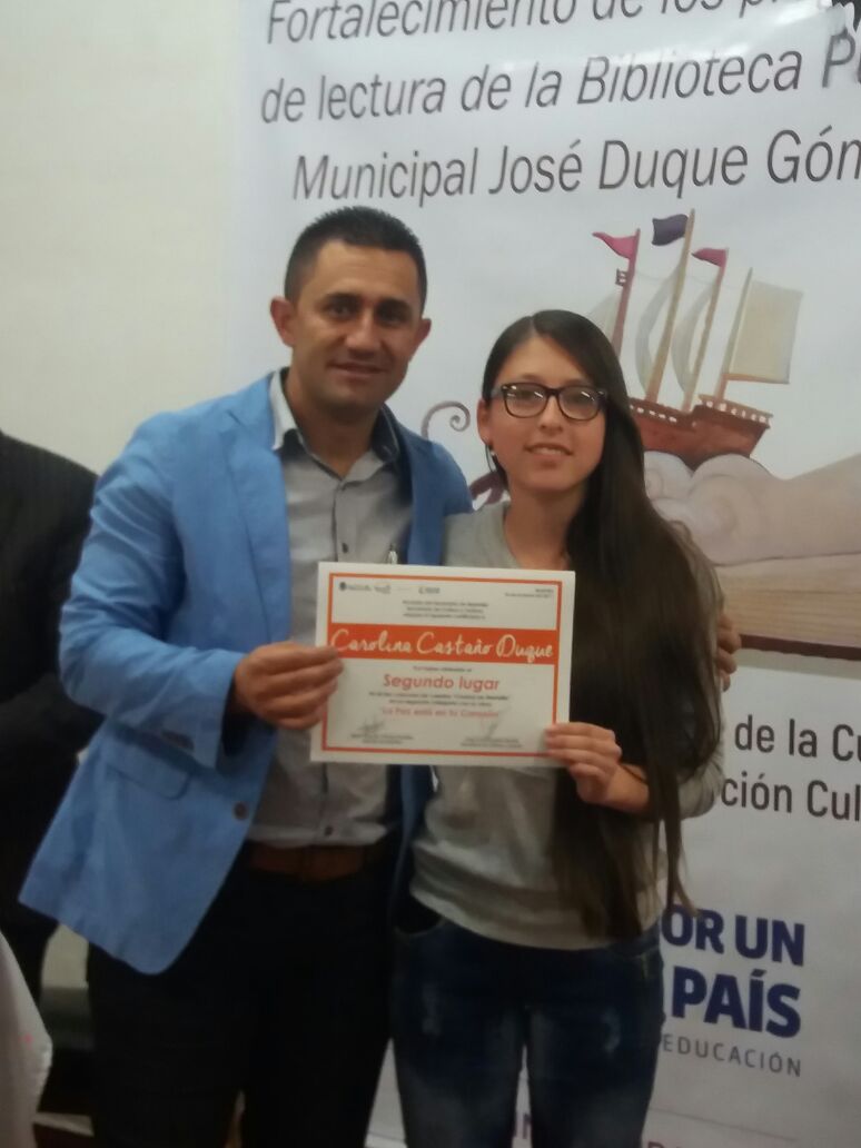 Concurso de cuento Marinilla, para apoyar las diferentes manifestaciones artísticas y culturales del municipio alrededor de la paz