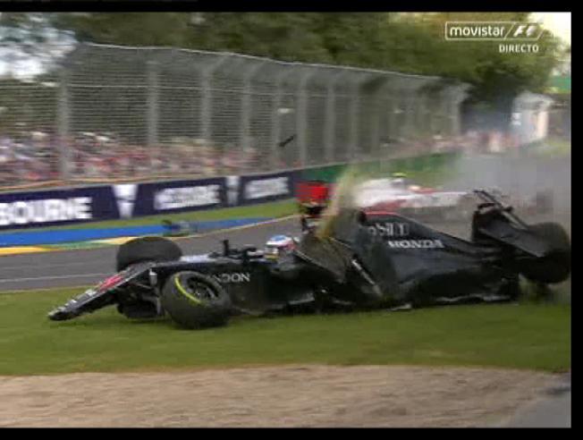 TREMENDO ACCIDENTE DE ALONSO