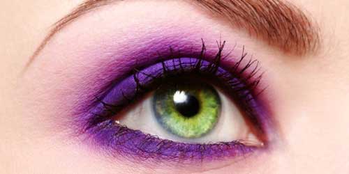 ¡Ahora el violeta en tus ojos!