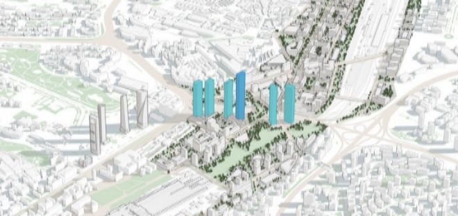 El proyecto de la ´Operación Chamartín´, que incluye la torre más alta de la UE, sigue sin convencer al Gobierno de Carmena