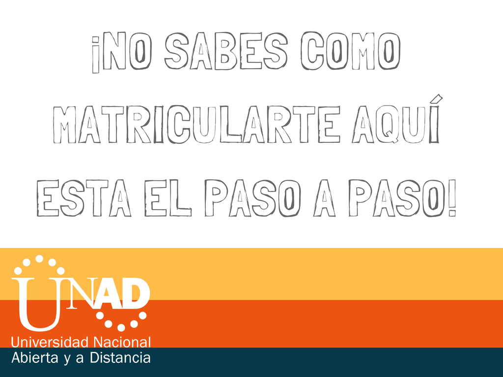MATRICULATE YA : PASO A PASO