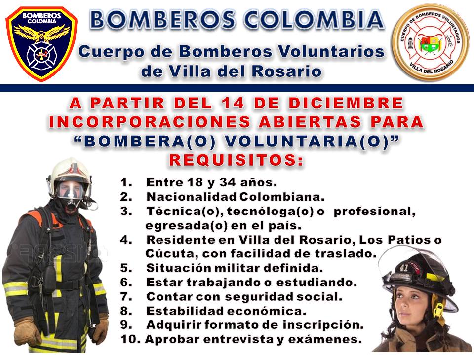 Inscripciones abiertas para Bombero(a) Voluntario(a)