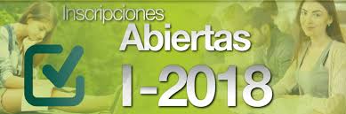 MATRÍCULA PERIODO 16-01 DE 2018 - Primer periodo ordinario de 16 semanas del 2018